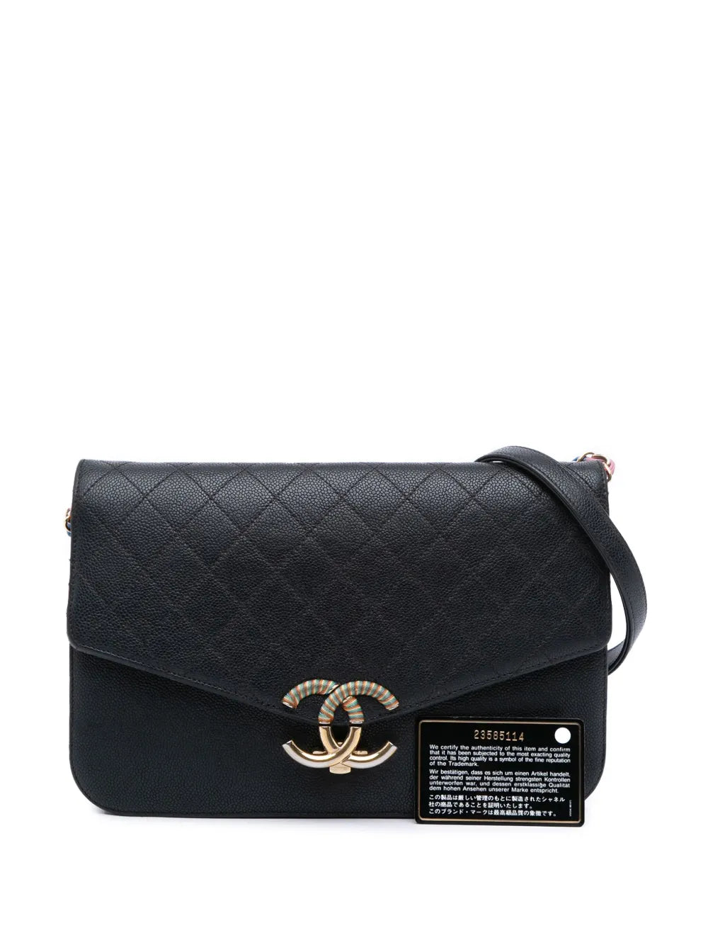 2016-2017 Paris Cuba Medium Caviar Thread Around Flap crossbody bag