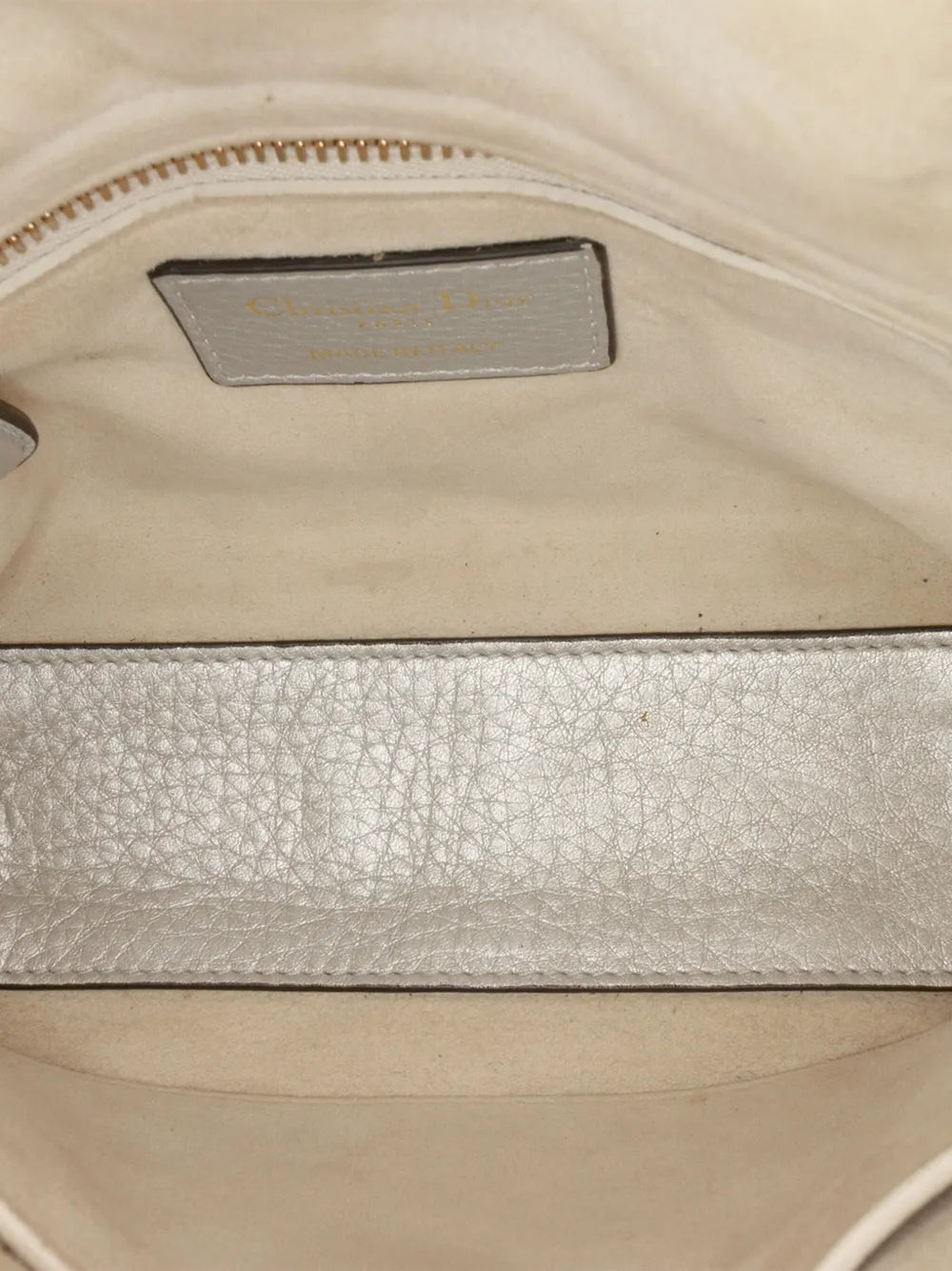 2017 Mini Metallic Grained Calfskin Cannage Lady Dior satchel
