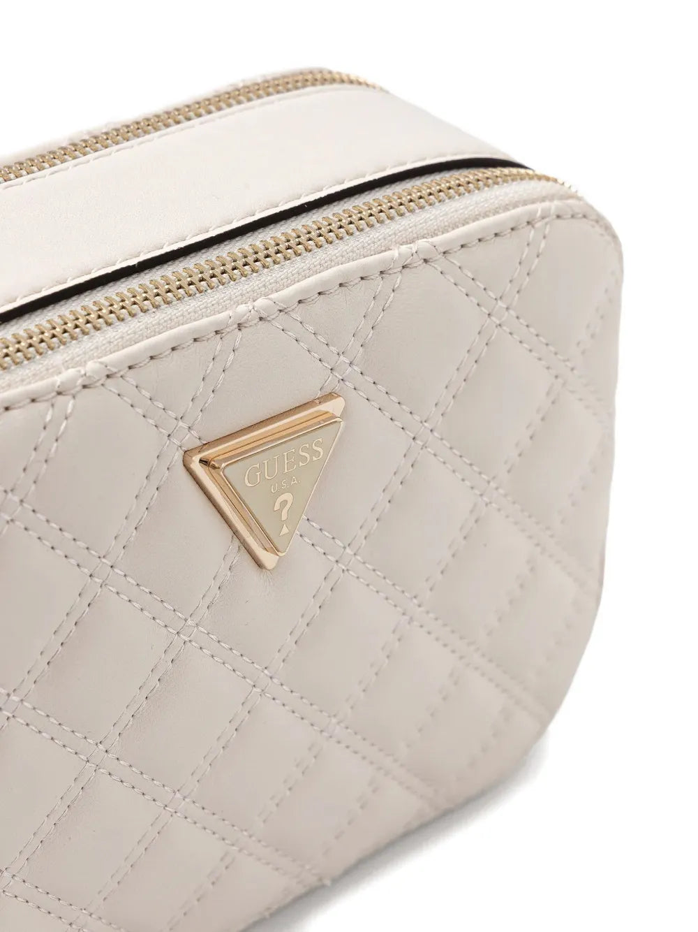 quilted chain-strap cross-body bag