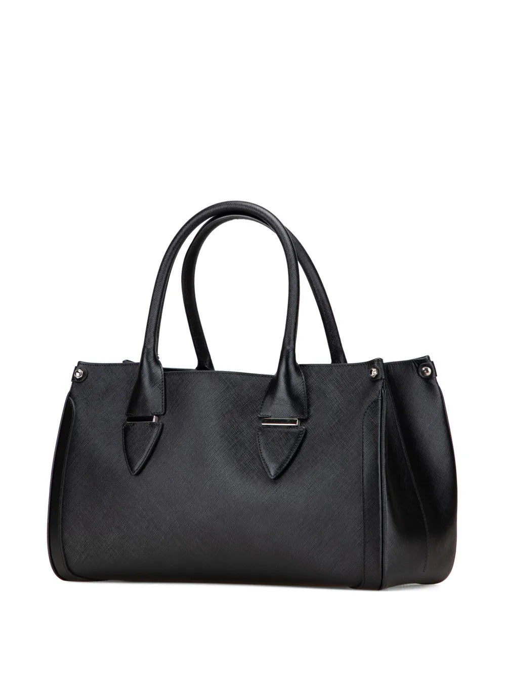 2021 Leather Double Gancini tote bag