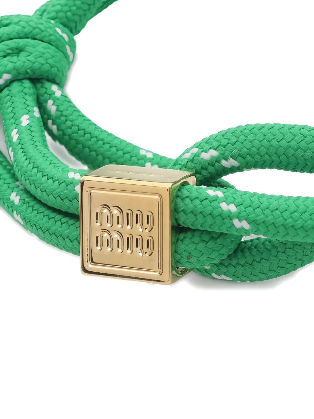 knot-detail logo-charm bracelet