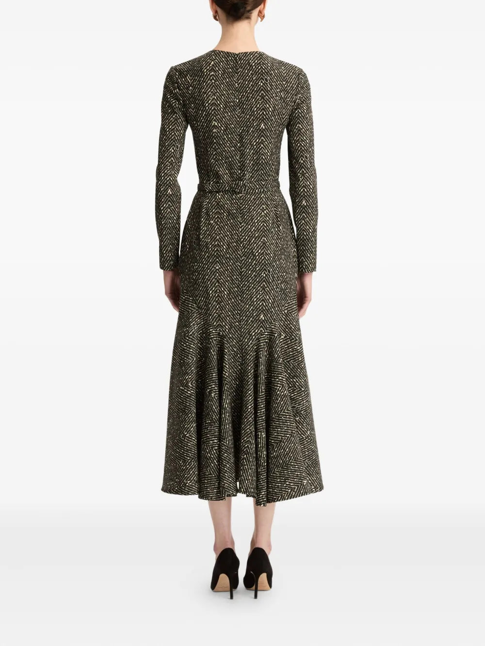 heart belt midi dress
