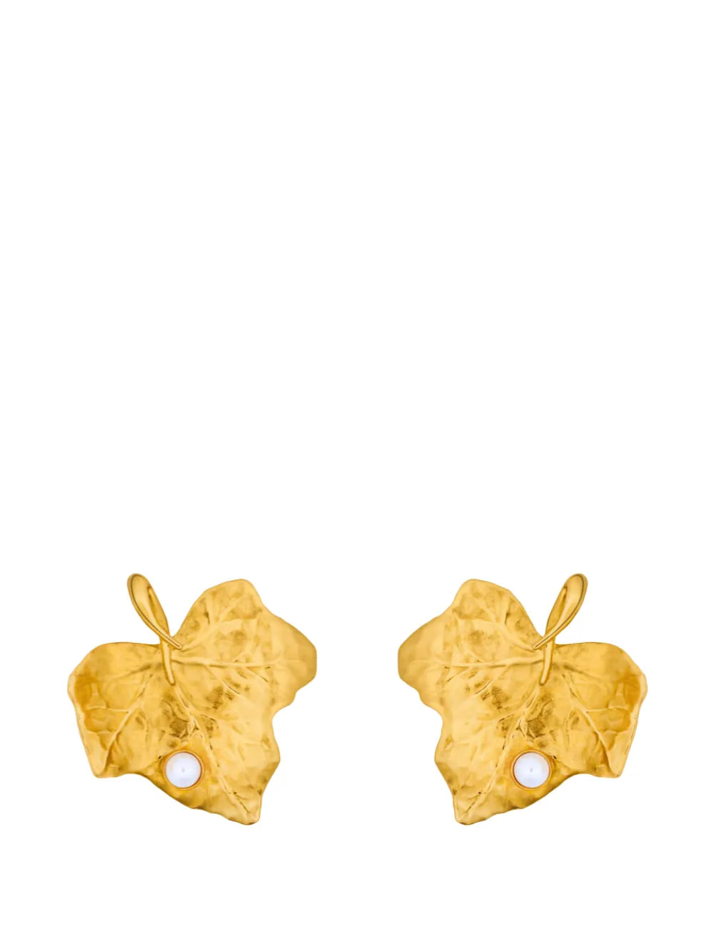 leaf-shaped earrings
