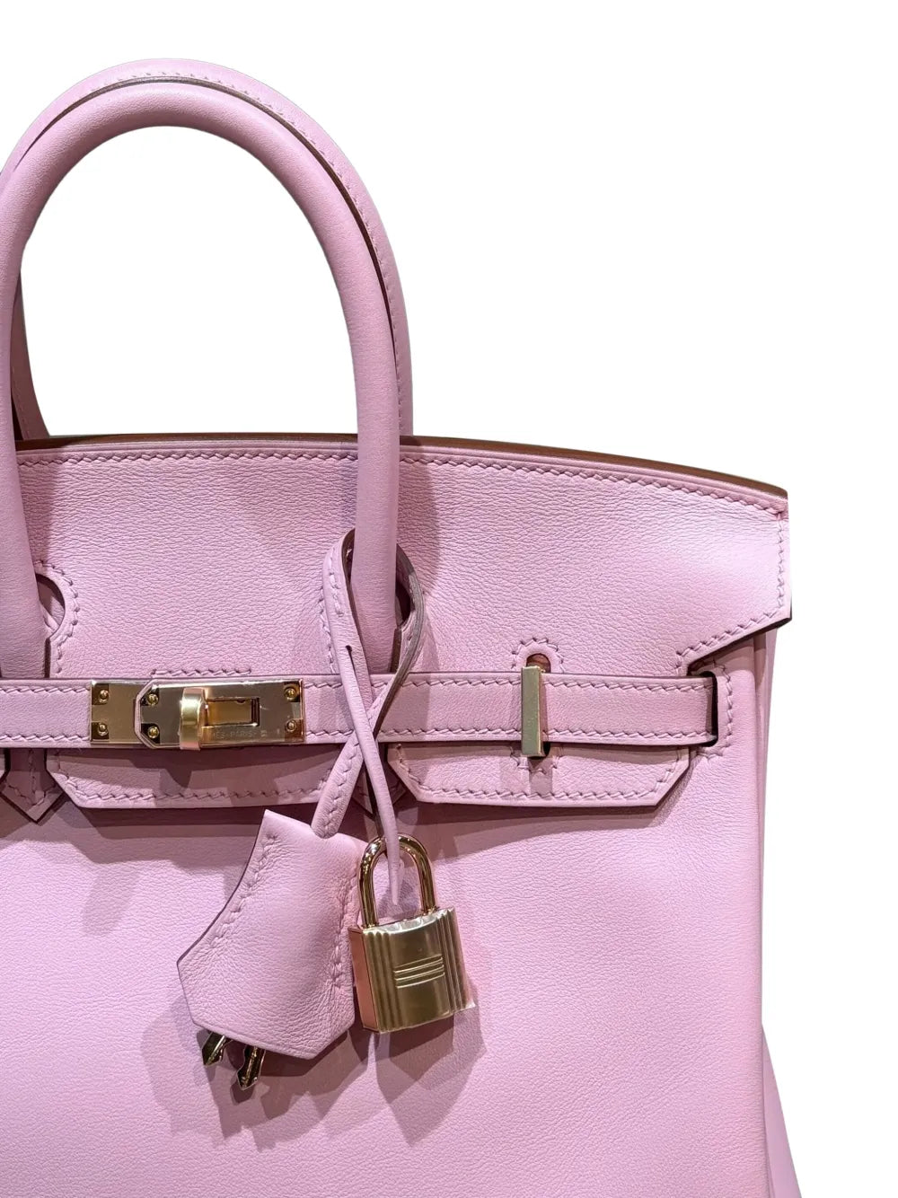2022 Birkin 25 Swift rose gold-hardware tote bag