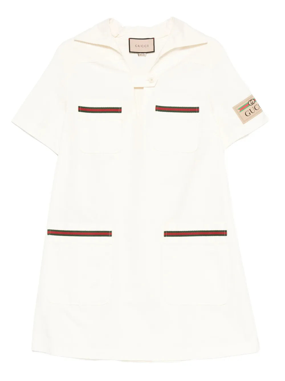 2020s logo-patch mini dress