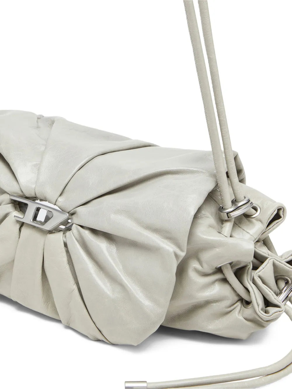 Scrunch-D leather shoulder bag