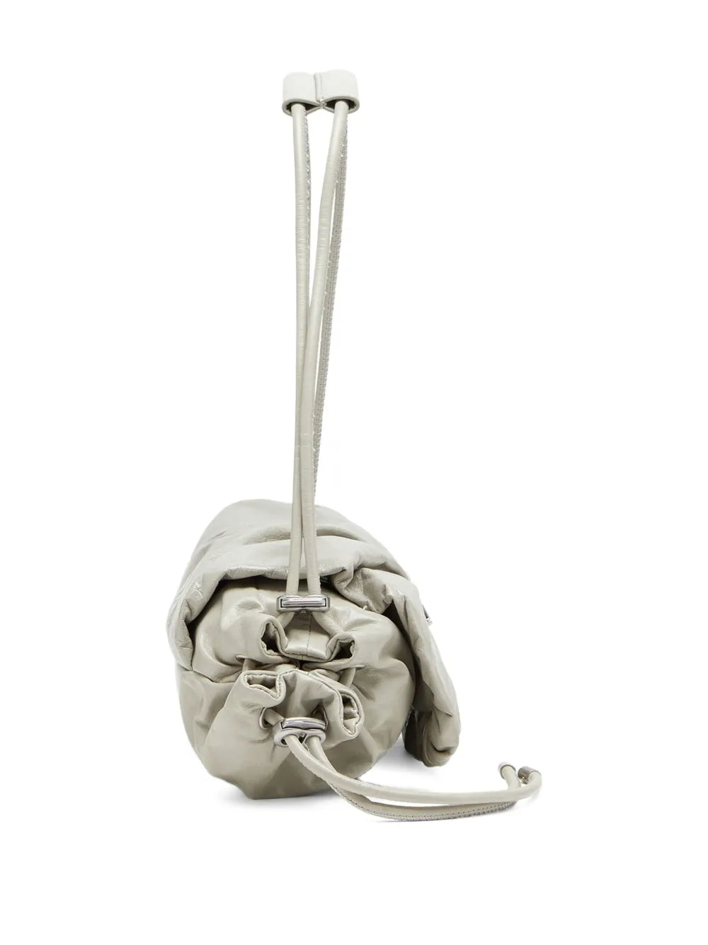 Scrunch-D leather shoulder bag