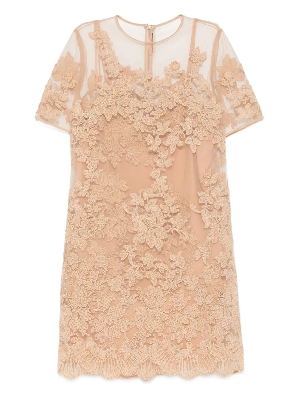 floral lace mini dress