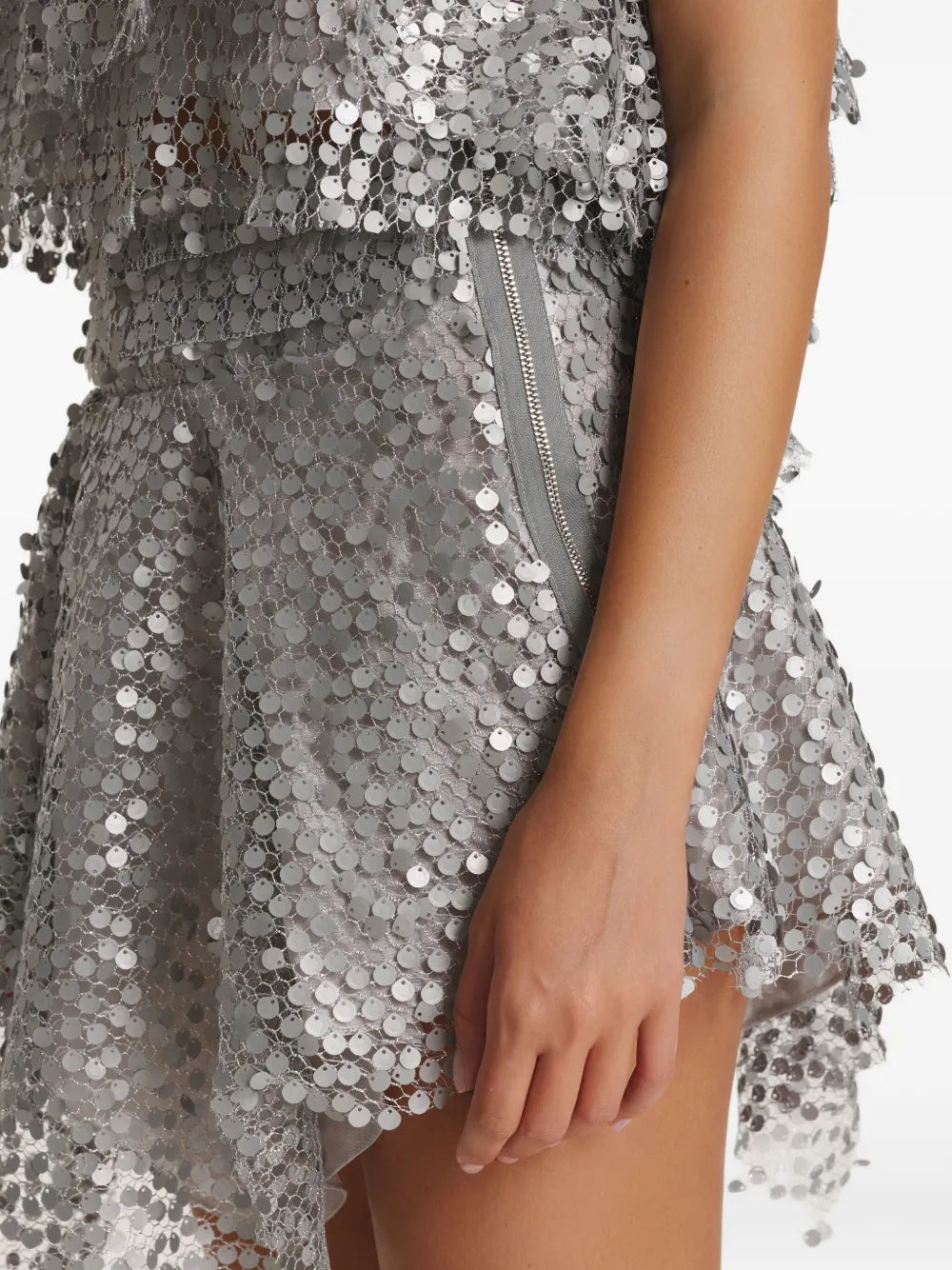 sequin mini skirt