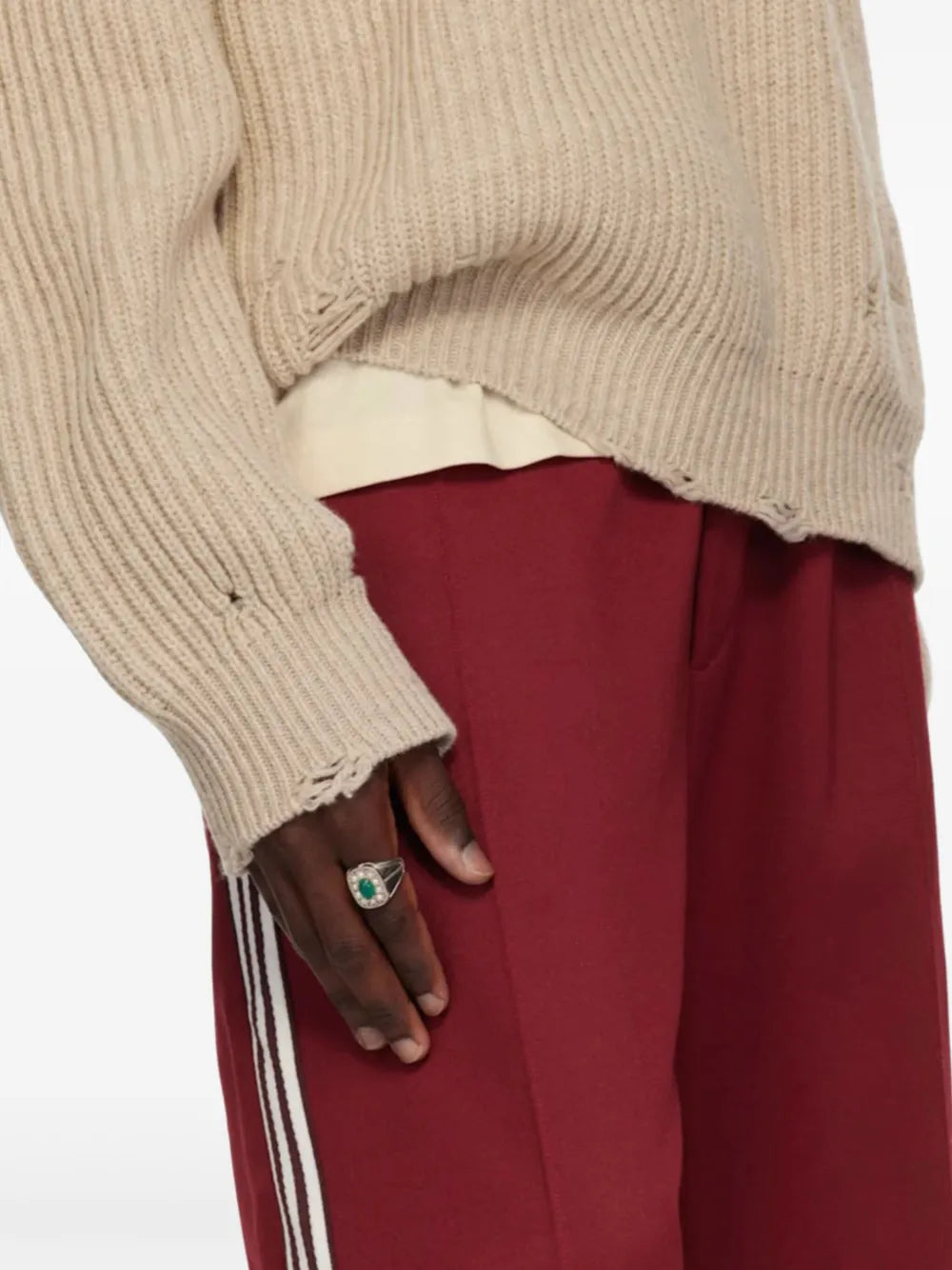 pearl-detail ring