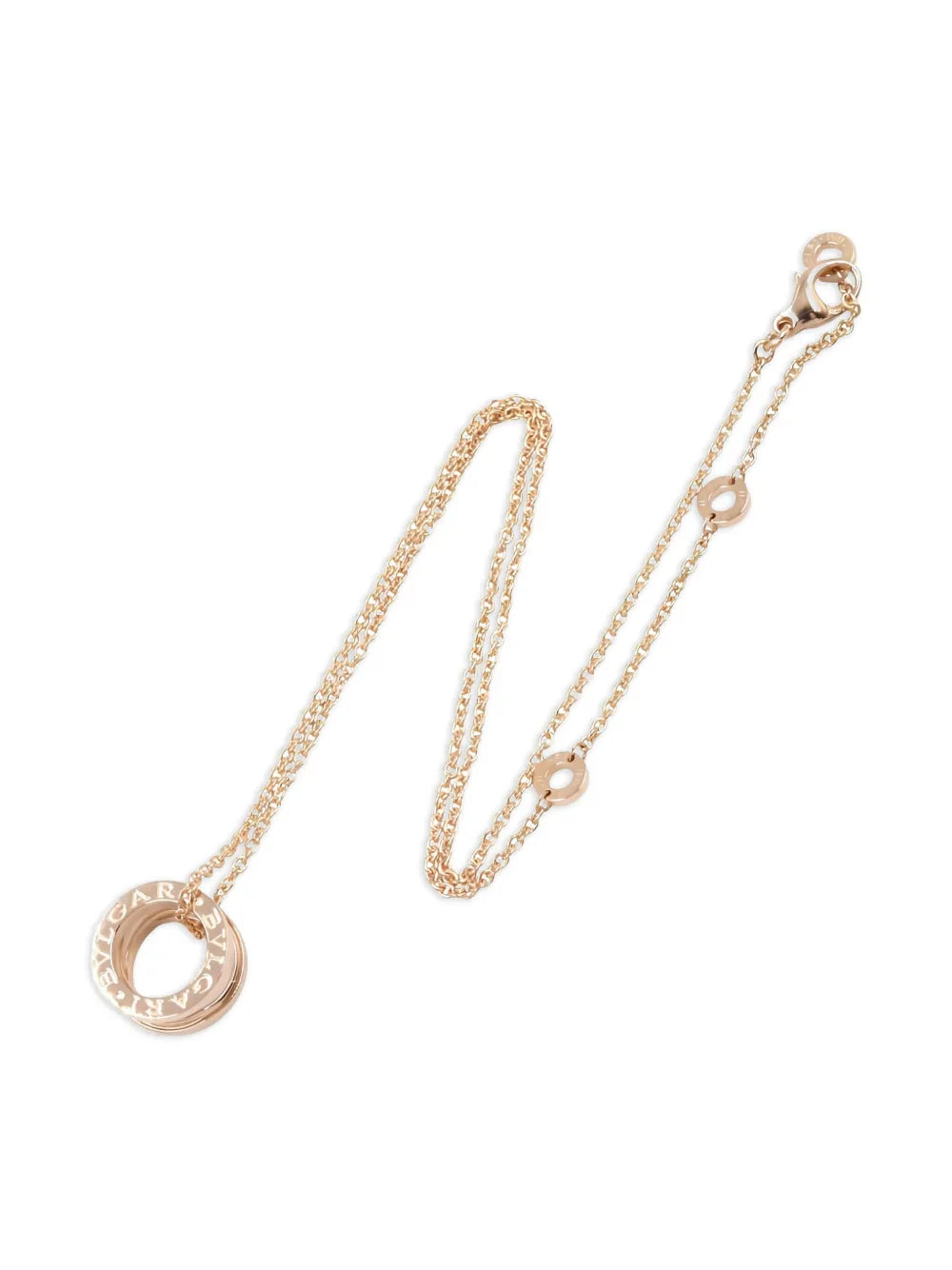 2010s 18K rose gold B-zero1 B ceramic necklace