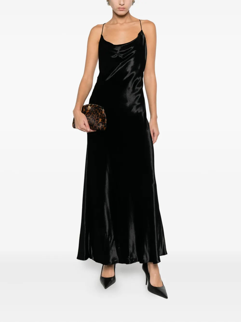scoop-neck dress