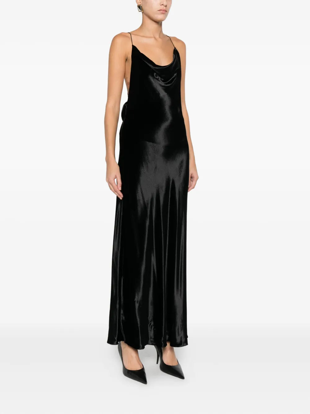 scoop-neck dress