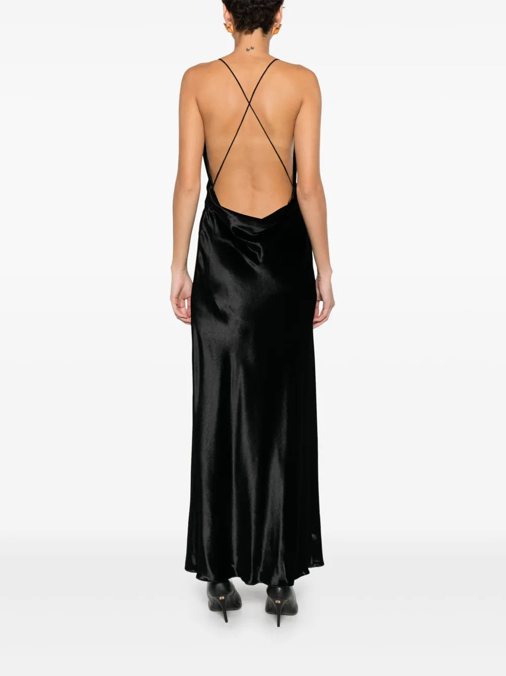 scoop-neck dress