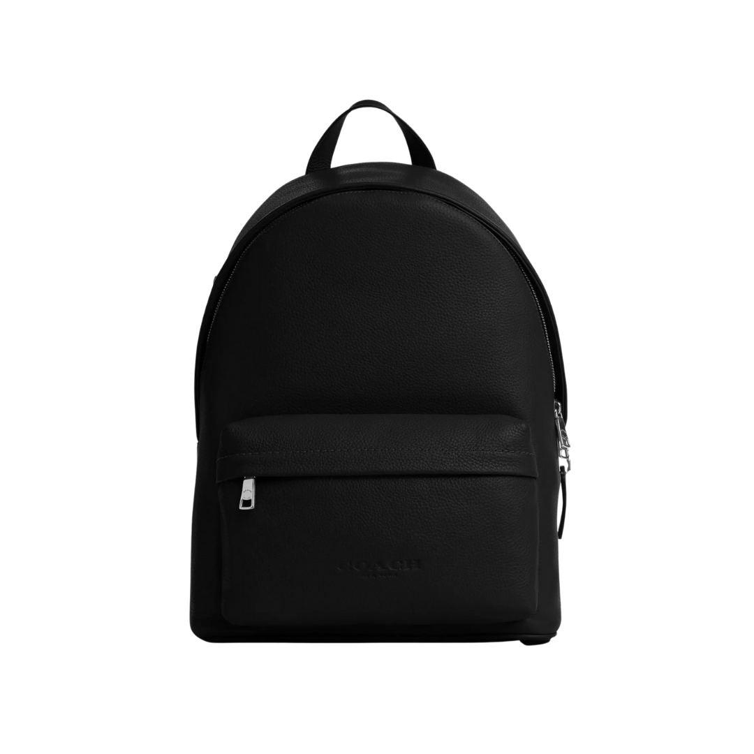 Taylor Backpack Comparable Value pebbled leather/Silver/Black