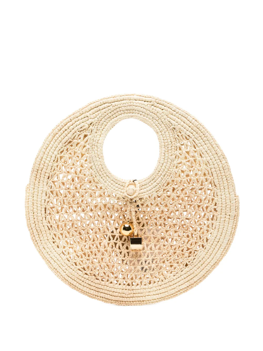 small The Spiaggia raffia tote bag