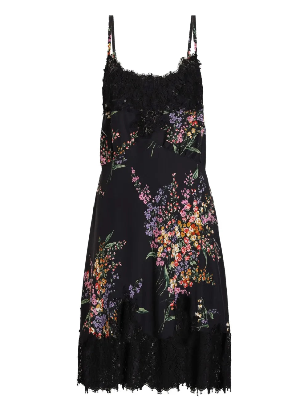 floral lace mini dress