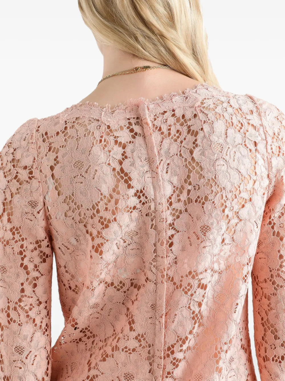 cordonetto lace mini dress