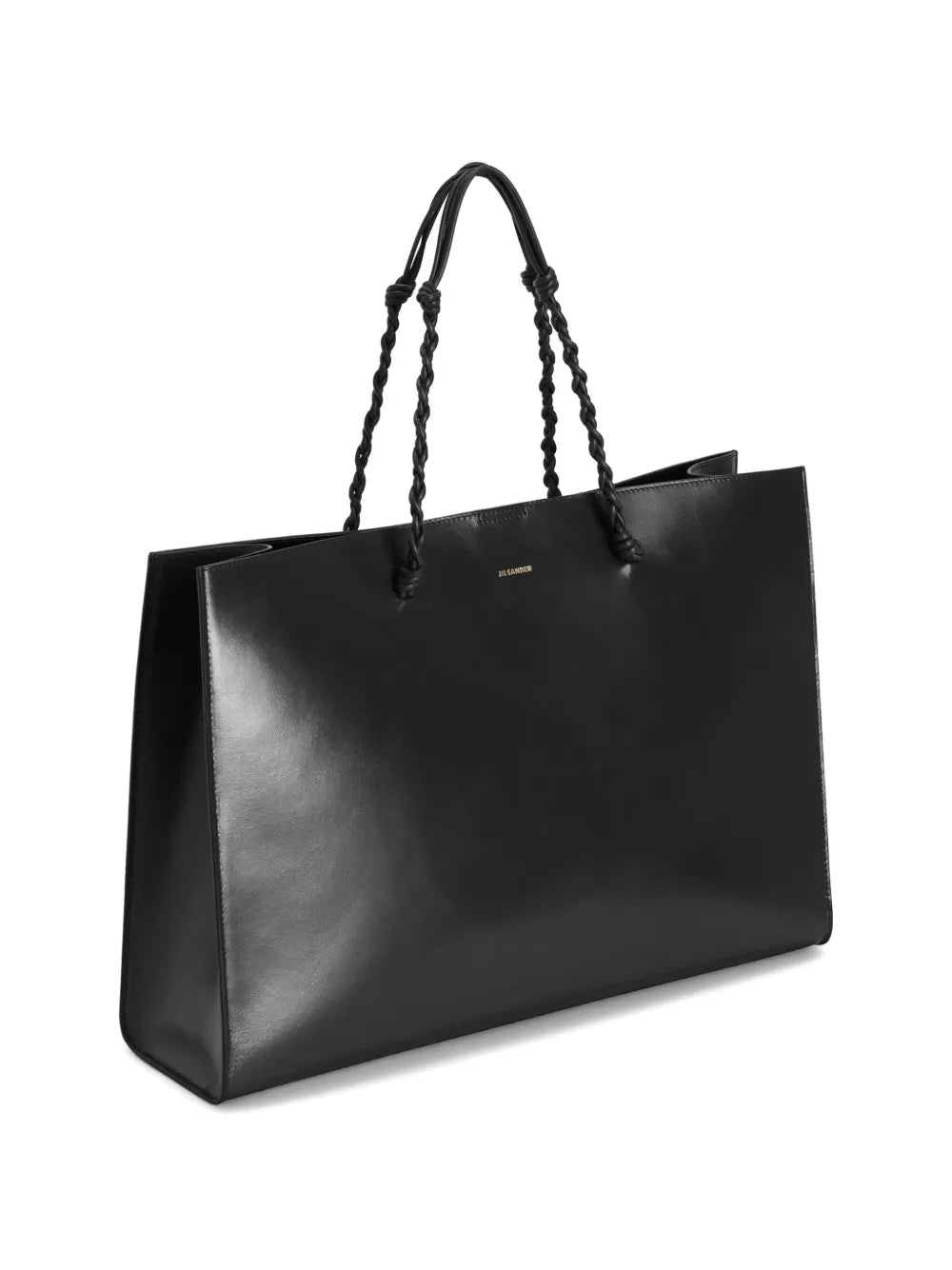  Tangle knotted handle embossed logo tote