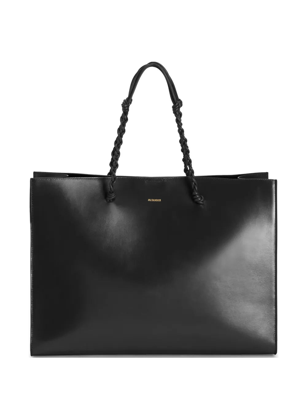  Tangle knotted handle embossed logo tote