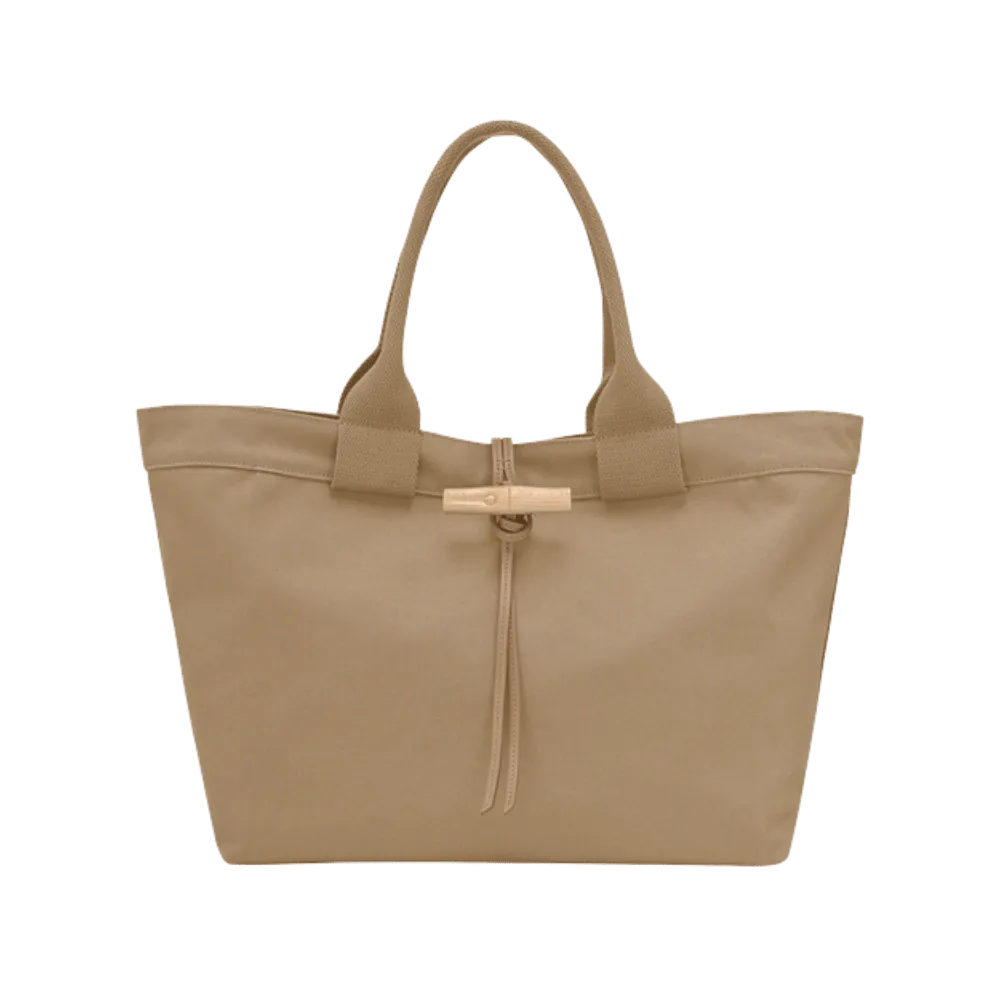 Longchamp Le Roseau Tote bag Desert - Canvas