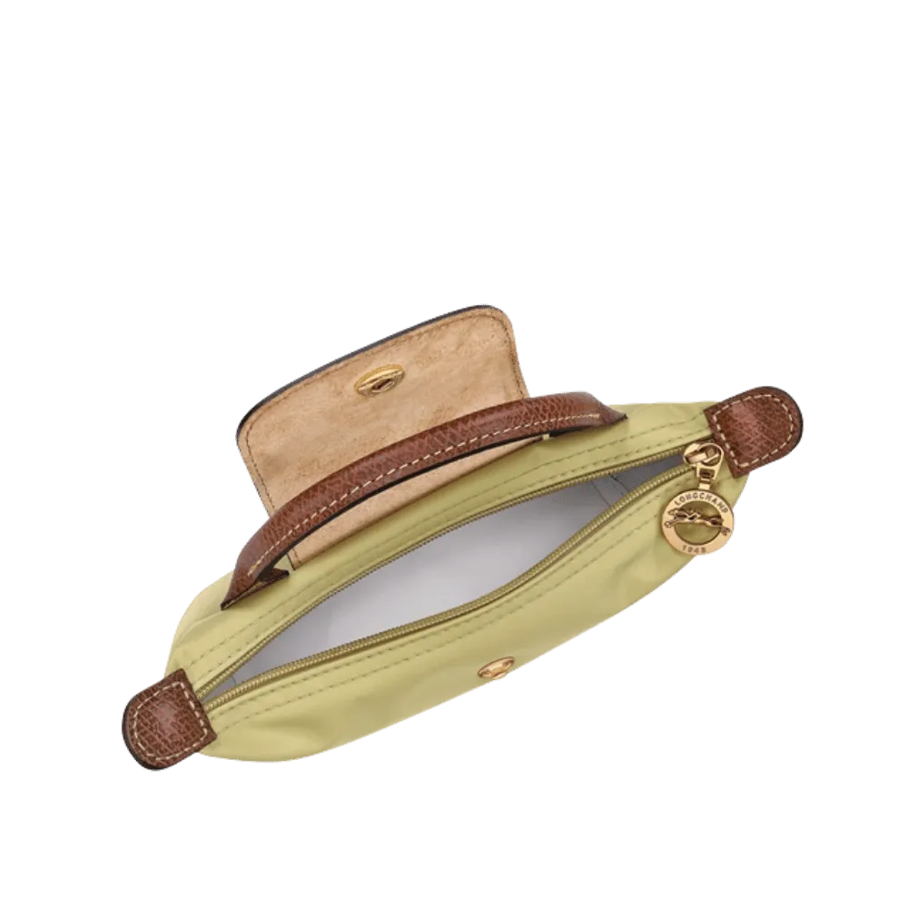 Longchamp Le Pliage Original Pouch with handle Pistachio - Recycled canvas