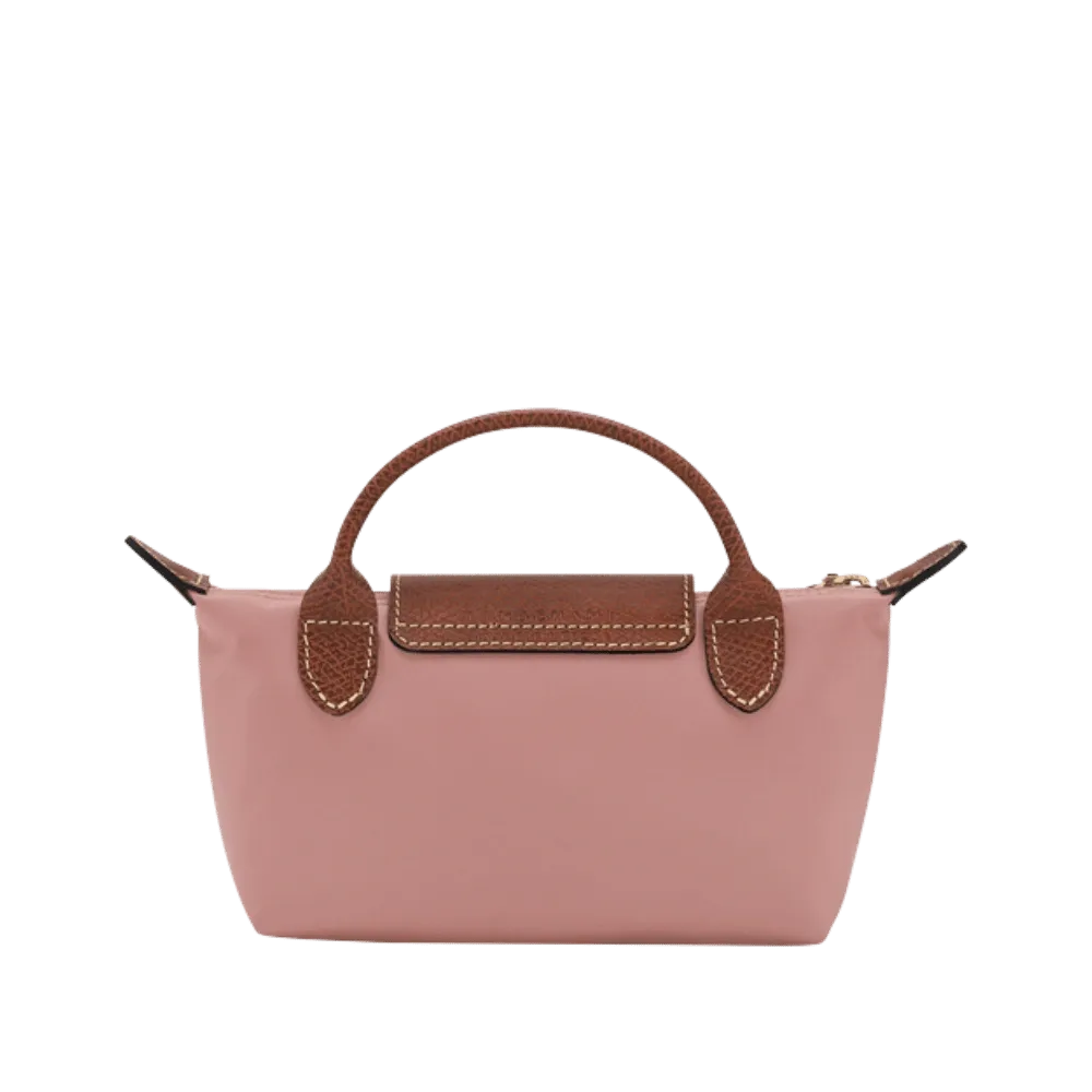 Longchamp Le Pliage Original Pouch with handle Pink Tea - Recycled canvas