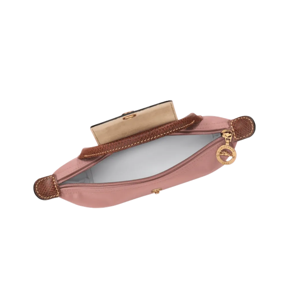 Longchamp Le Pliage Original Pouch with handle Pink Tea - Recycled canvas