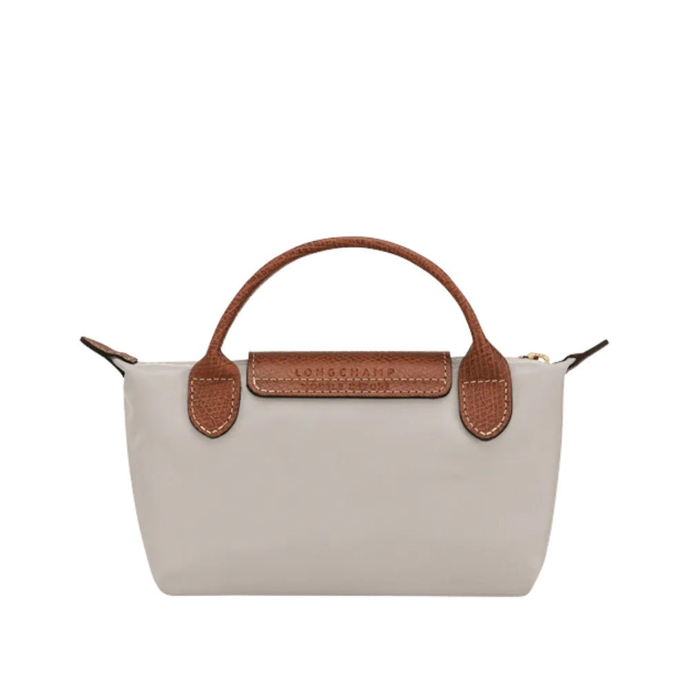 Longchamp Le Pliage Original Pouch with handle Pebble - Recycled canvas