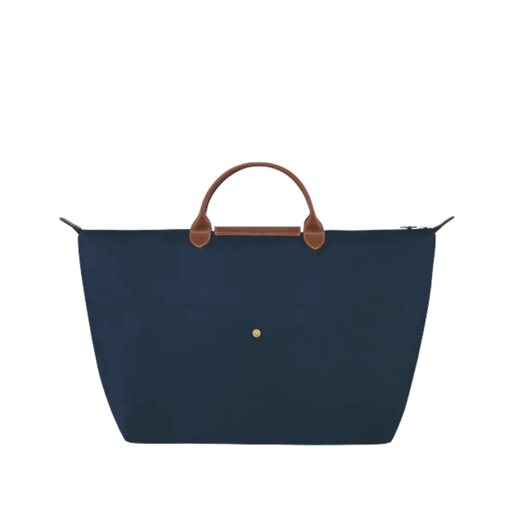 Longchamp Le Pliage Original M Handbag Navy - Recycled canvas