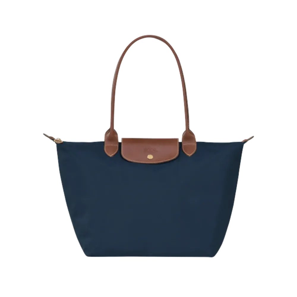 Longchamp Le Pliage Original M Tote bag Navy - Recycled canvas