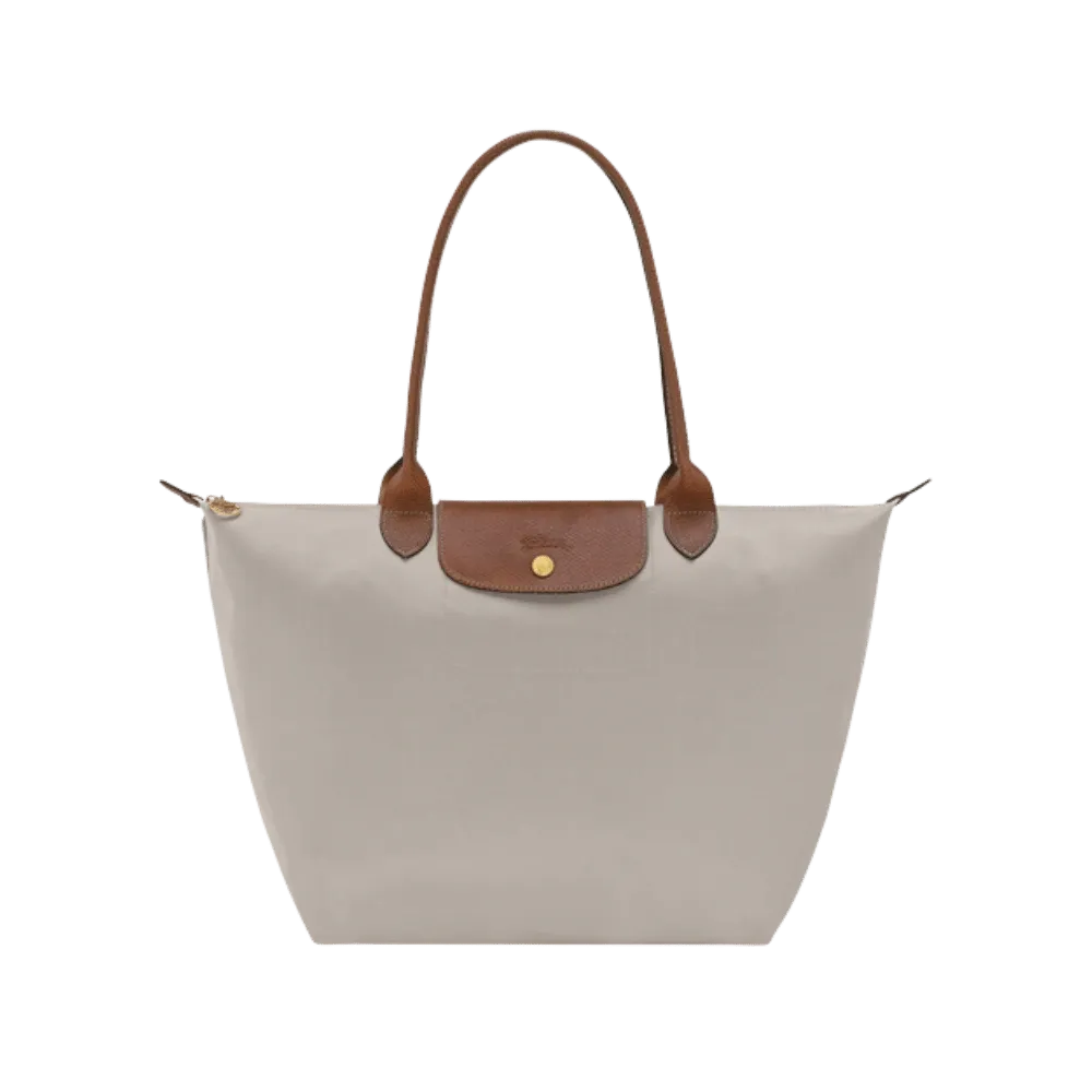 Longchamp Le Pliage Original M Tote bag Pebble - Recycled canvas
