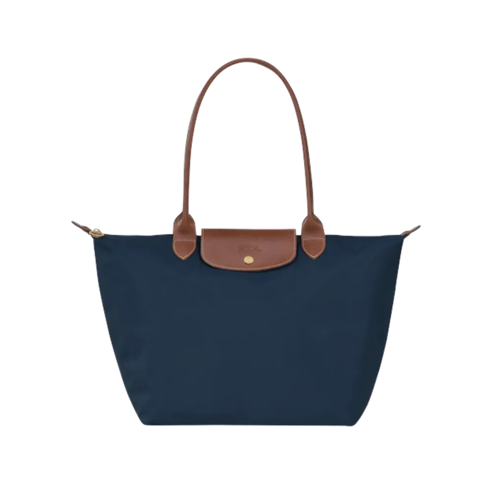 Longchamp Le Pliage Original L Tote bag Navy - Recycled canvas