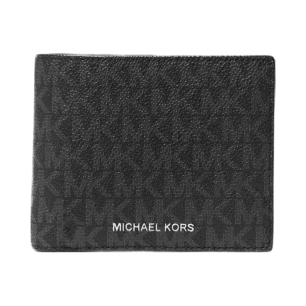 Michael Kors Cooper Logo Billfold Wallet With Passcase Black