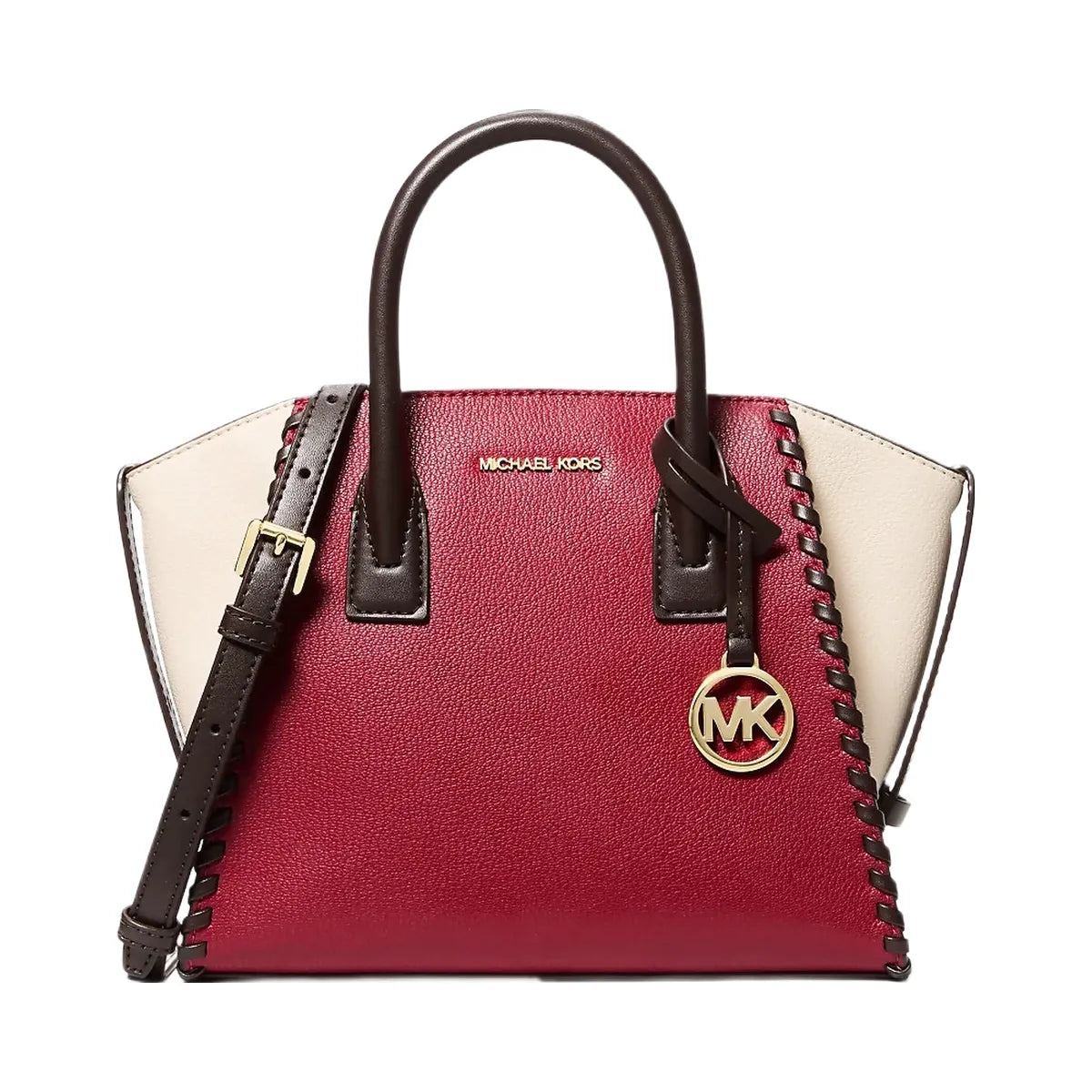 Michael Kors Avril Small Leather Satchel Cherry Multi