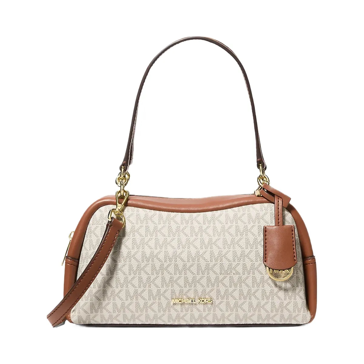 Michael Kors Cecily Small Signature Logo Shoulder Bag Vanilla
