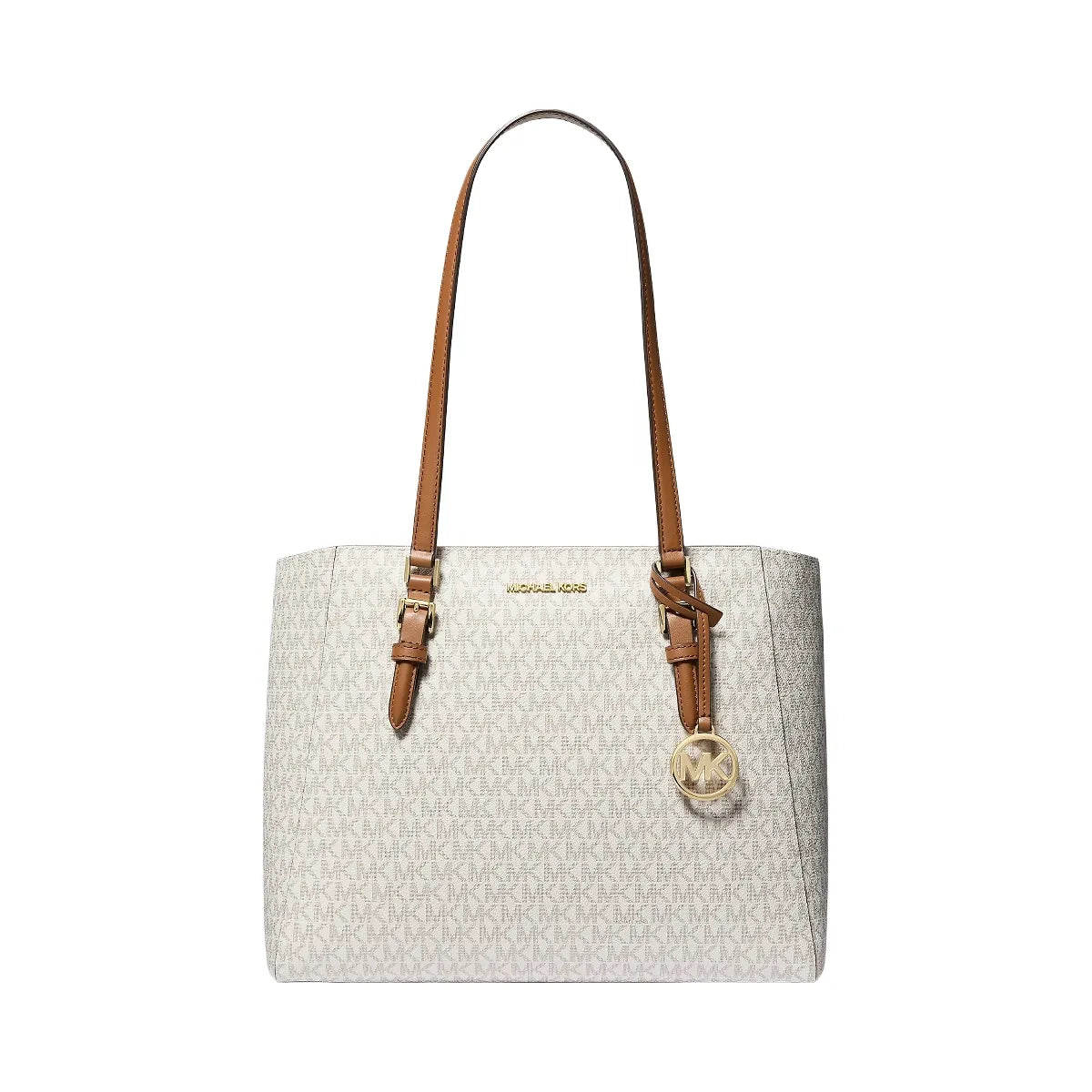 Michael Kors Charlotte Large 3-in-1 Signature Logo Tote Bag Vanilla