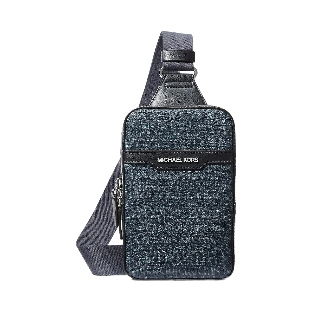 Michael Kors Cooper Medium Signature Logo Sling Pack Admrl-Plblue
