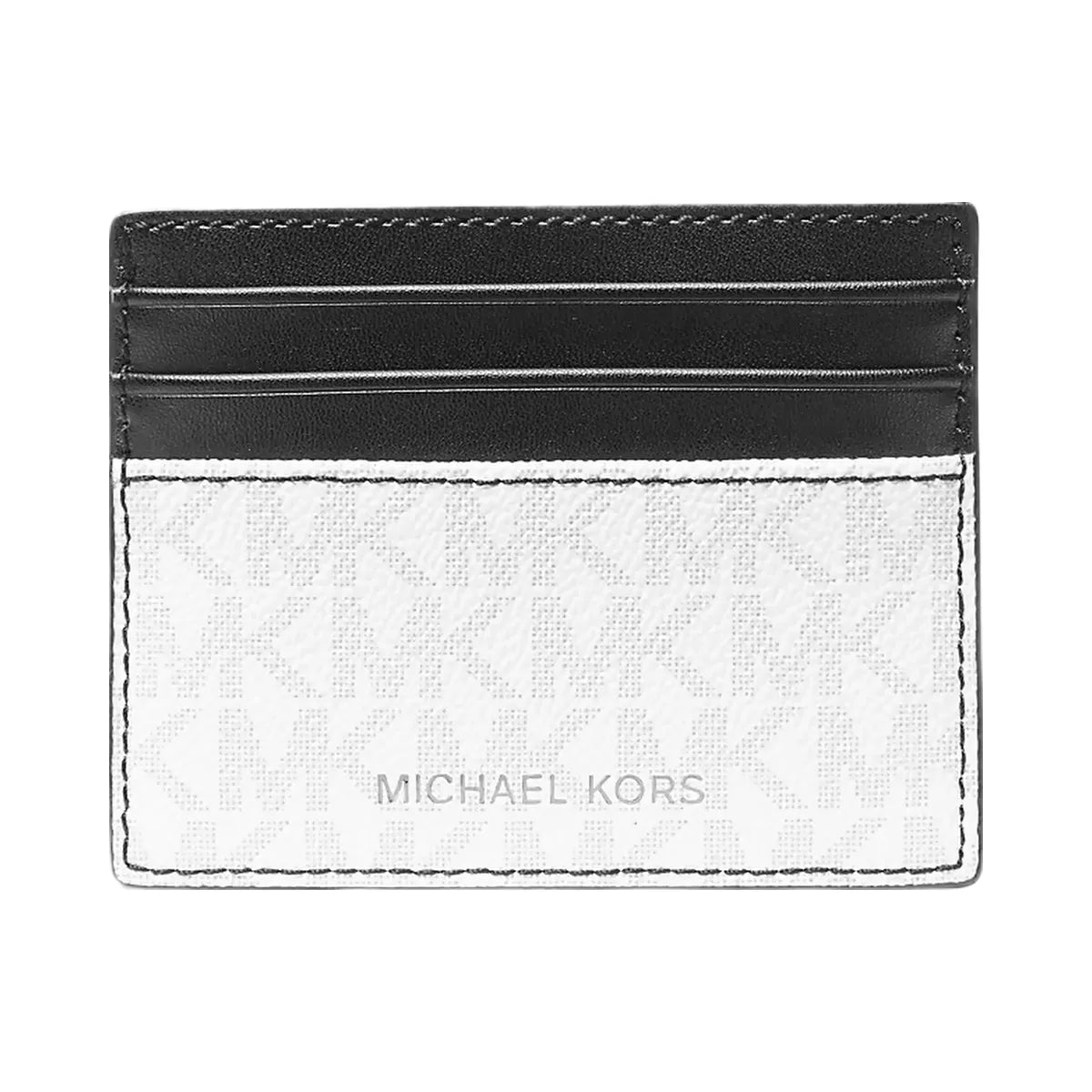 Michael Kors Cooper Signature Logo Card Case Bright Wht