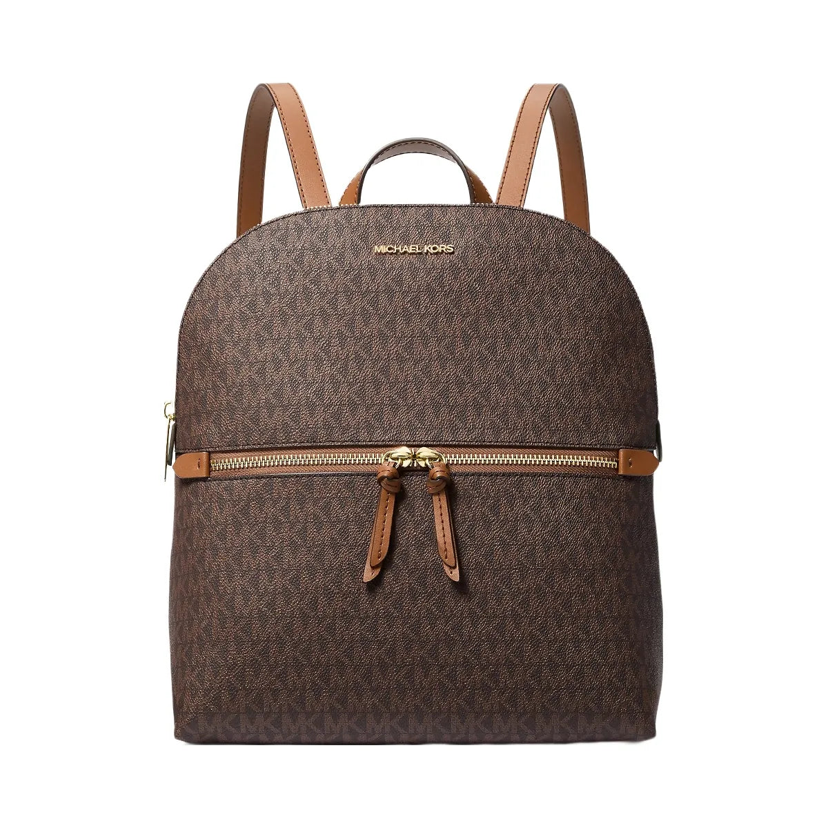 Michael Kors Dallas Medium Signature Logo Backpack Brown