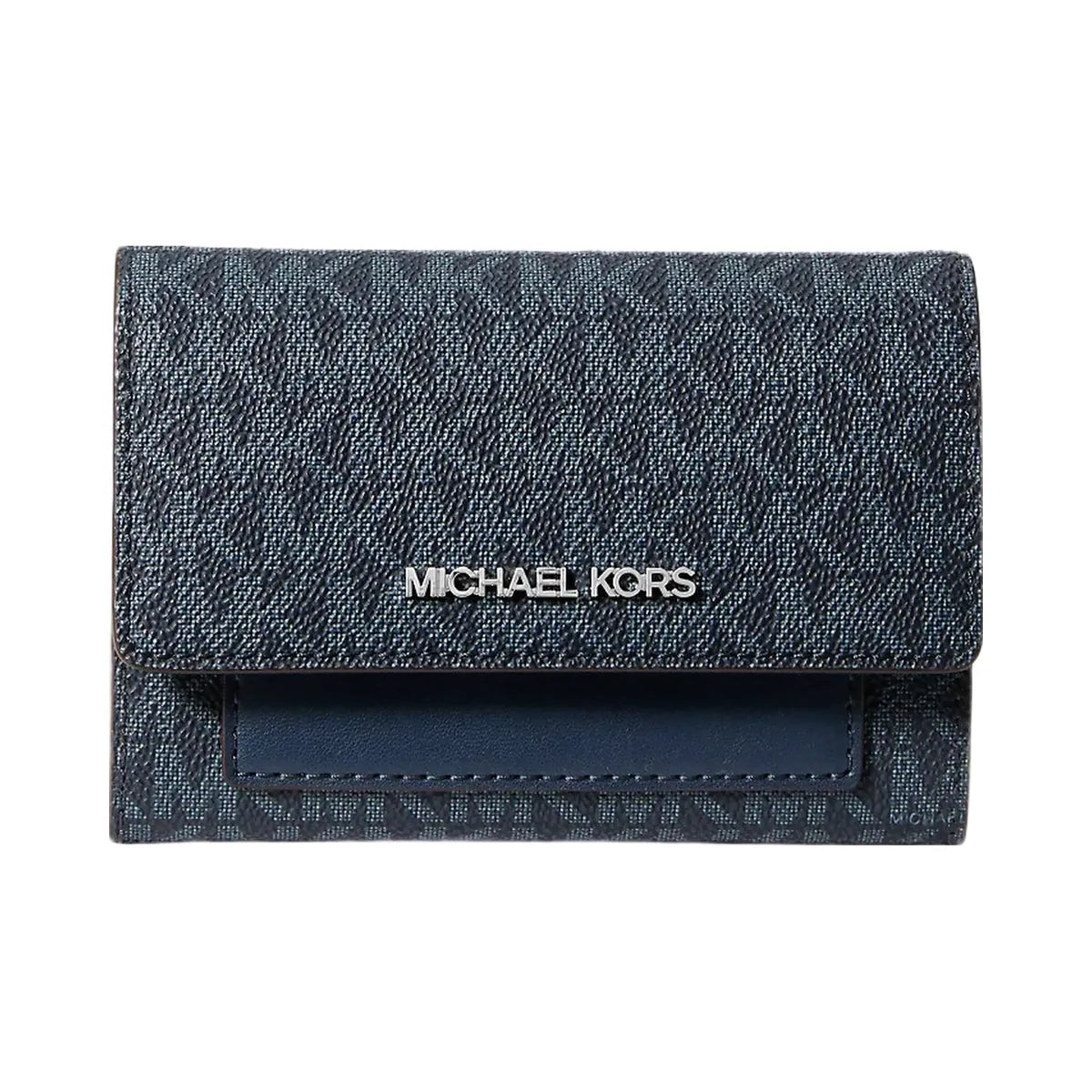 Michael Kors Jet Set Medium Signature Logo 2-in-1 Wallet Admiral