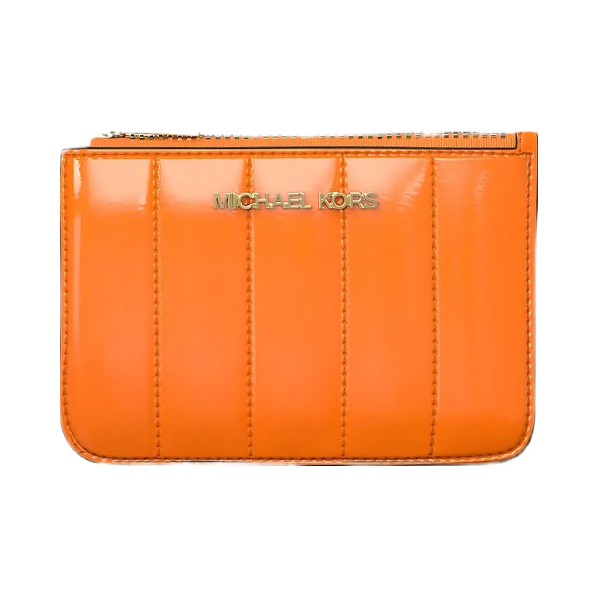 Michael Kors Jet Set Small Patent Coin Purse Pop Orange