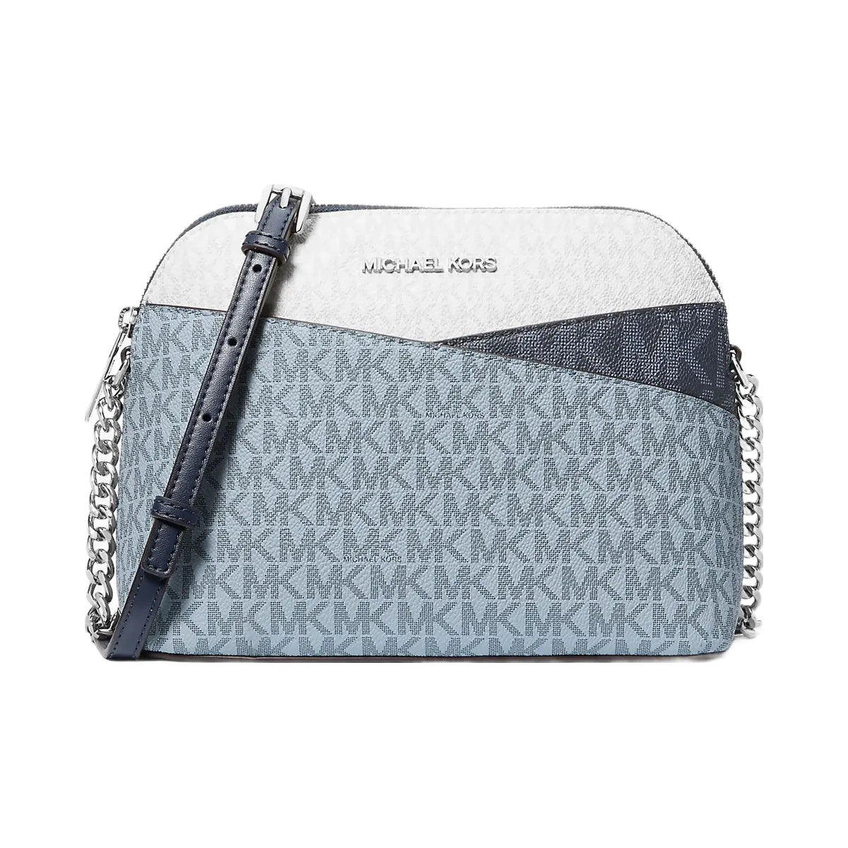 Michael Kors Jet Set Travel Color-Block Signature Logo Crossbody Bag Admirl Multi