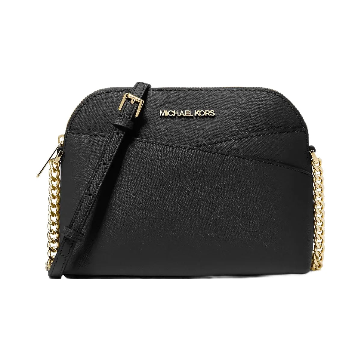 Michael Kors Jet Set Travel Medium Dome Crossbody Bag Black