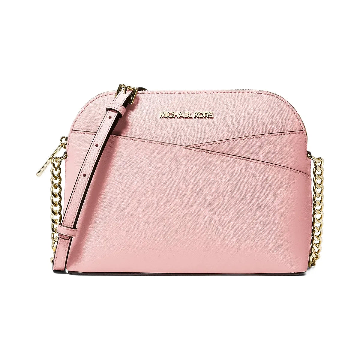Michael Kors Jet Set Travel Medium Dome Crossbody Bag Powder Blush