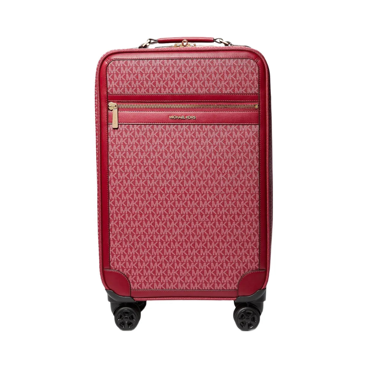 Michael Kors Jet Set Travel Small Signature Logo Suitcase Cherry