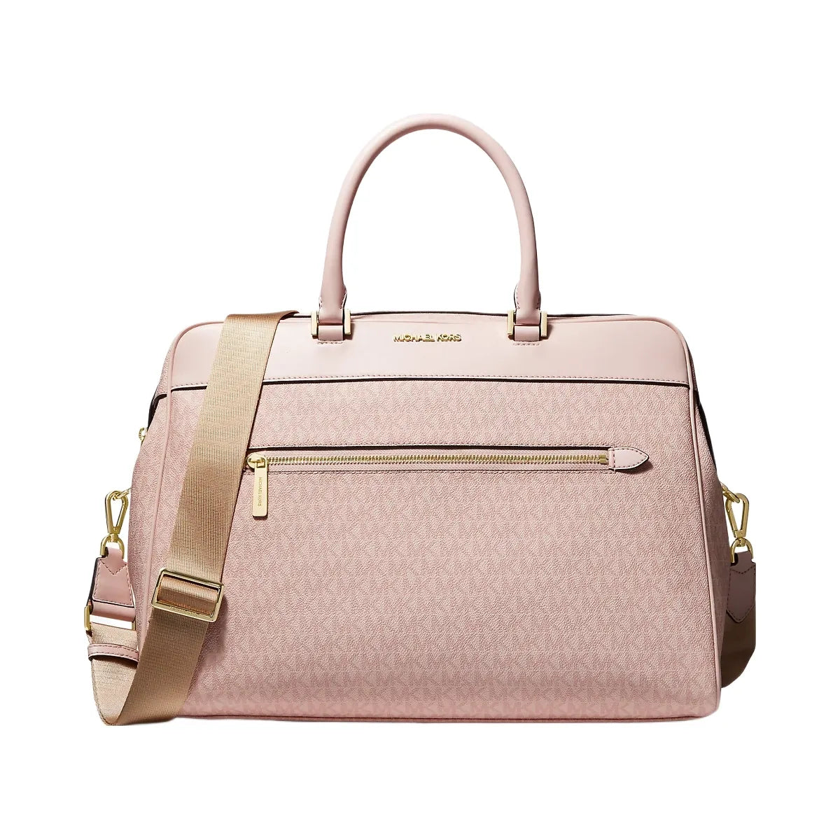Michael Kors Large Logo Weekender Bag Dark Powder Blush
