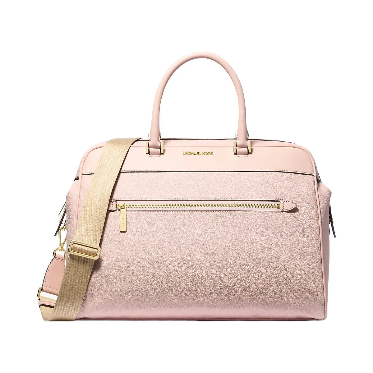 Michael Kors Large Logo Weekender Bag Lt Powder Blush