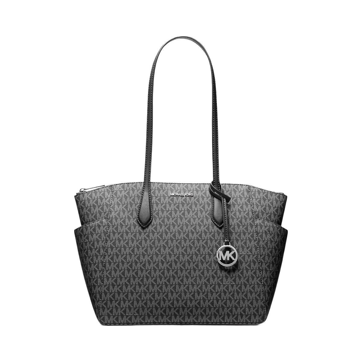 Michael Kors Marilyn Medium Signature Logo Tote Bag Black