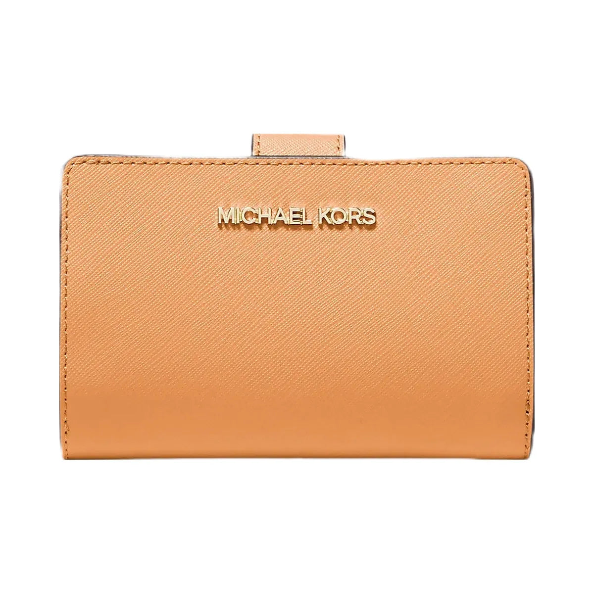 Michael Kors Medium Crossgrain Leather Wallet Cider